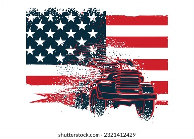 Celebre el 4 de julio con la bandera Mini Truck Distress, que incluye la emblemática bandera de Estados Unidos. Este diseño impactante muestra un mini camión en problemas adornado con el símbolo patriótico.