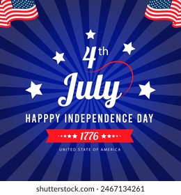 Celebrate the 4th of July with pride, honoring the iconic American flag as we remember our independence since 1776. Happy Independence Day to all, as we cherish our freedom and unity!