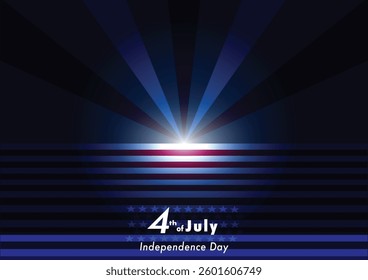 A Celebrate 4th of July with stunning display of patriotism and freedom as USA shines bright in this graphic representation of independence. USA Independence Day, neon graphic technology concept