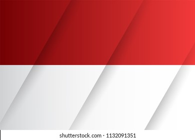 Celebrate 73 tahun indonesia with beautiful wavy flag, Happy independence day indonesian translation. Flag banner of indonesian happy independence day.
