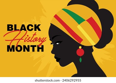 Celebrate African American Black History Month. Vector illustration 