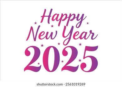 Celebrate the arrival of 2025 in style with this vibrant Happy New Year T-shirt design. Perfect for parties, gatherings, or gifting.