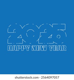 Celebrate the arrival of 2025 with a vibrant design featuring festive fireworks, sparkling lights, and a bold 'Happy New Year' message to ring in the new year with style and joy.