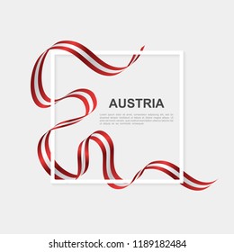 Celebrate austria national day with beautiful wavy flag, Happy austria independence day. Flag banner of austria happy independence day. Ribbon flag concept.