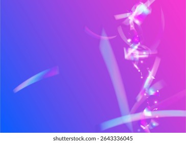 Celebrate Background. Explosion Confetti. Purple Happy Effect. Rainbow Poster. Art Gradient. Carnaval Burst. Glare Holographic Serpentine. Isolated Flag. Pink Celebrate Background