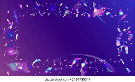 Celebrate Background. Retro Christmas Illustration. Pink Art Effect. Surprise Paper. Falling Flag. Explosion Ribbon. Laser Gradient. Birthday Confetti. Blue Celebrate Background