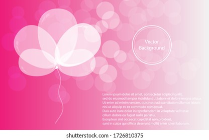 celebrate balloon with bokeh graphic