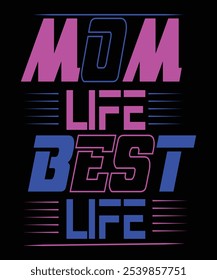 Comemore o belo caos da maternidade com este design. Perfeito para mães que sabem que, apesar das noites sem dormir e tarefas intermináveis, 'Mom Life' é realmente a melhor vida