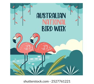 Celebra la belleza de la diversidad aviar de Australia con esta ilustración dibujada a mano, diseñada específicamente para la Semana Nacional Australiana de las Aves