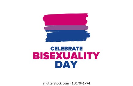 Celebrate Bisexuality Day Bisexual Pride Bi Stock Vector (Royalty Free ...