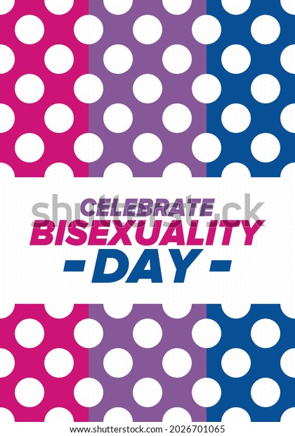 Celebrate Bisexuality Day Bisexual Pride Bi Stock Vector (Royalty Free ...