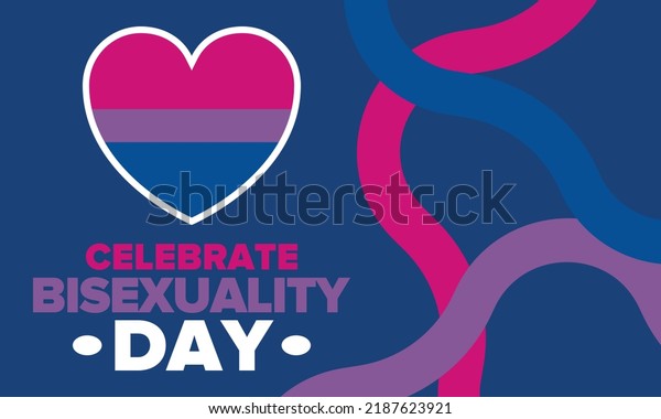 Celebrate Bisexuality Day Bisexual Pride Bi Stock Vector (Royalty Free ...