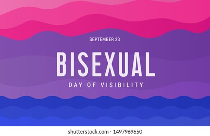 Celebrate Bisexuality Day. September 23 Is A Bisexual Community Day. Background, Poster, Postcard, Banner Design.