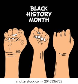 Celebrate black history month african american history celebration illustration