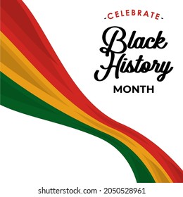 Celebrate black history month african american history celebration illustration