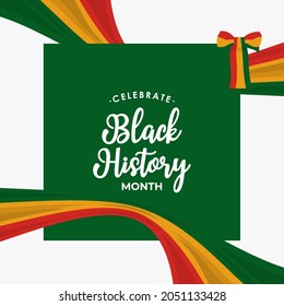 Celebrate black history month african american history celebration illustration