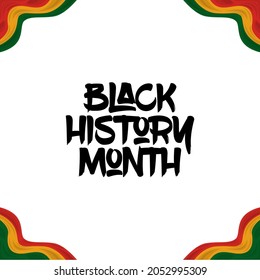 Celebrate black history month african american history celebration illustration