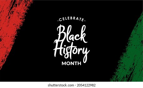 Celebrate black history month african american history celebration illustration
