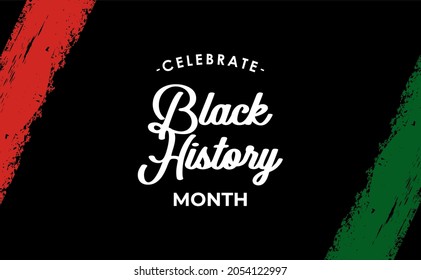 Celebrate black history month african american history celebration illustration