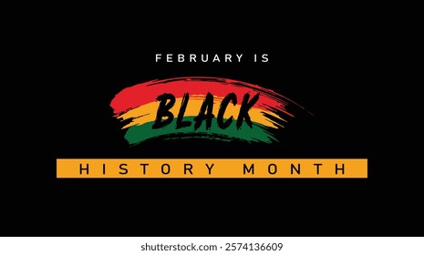 celebrate Black history month . African American History banner Poster Post design with Vector illustration