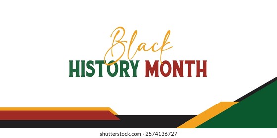 celebrate Black history month . African American History banner Poster Post design with Vector illustration