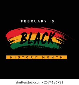 celebrate Black history month . African American History banner Poster Post design with Vector illustration