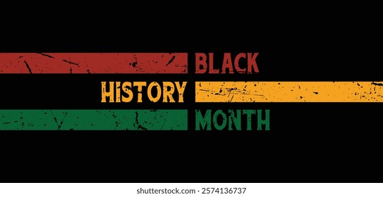 celebrate Black history month . African American History banner Poster Post design with Vector illustration