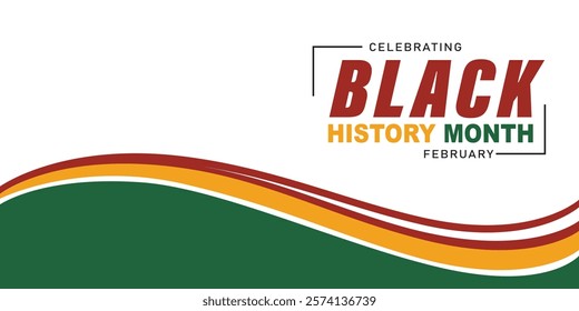 celebrate Black history month . African American History banner Poster Post design with Vector illustration