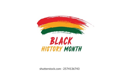 celebrate Black history month . African American History banner Poster Post design with Vector illustration