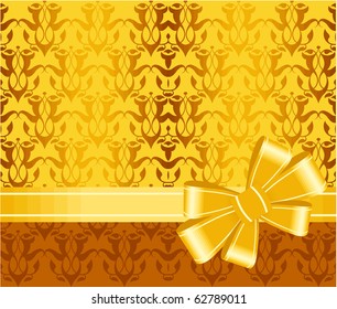 Celebrate bow background, vector illustration