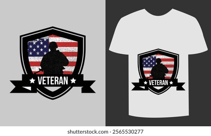 Celebrate the bravery of USA Veterans with this bold design featuring the American flag and the words, 'Land of the Free, Because of the Brave.' Perfect for honoring military heroes.