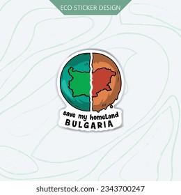 Celebrate Bulgaria's natural wonders with our eco-sticker, promoting the preservation of our homeland's beauty.