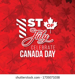 Celebrate Canada day event background