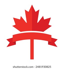 Celebrate Canada Day with a set of 9 festive banners featuring maple leaves on a white background Perfect for your vector illustration design needs