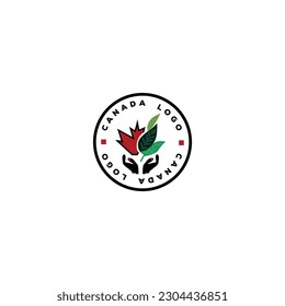 Celebrate Canada's natural beauty! Our logo features a striking red maple leaf surrounded by vibrant green leaves. Symbolize Canadian pride and nature in one stunning design.