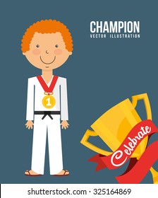 celebrate champion design, vector illustration eps10 graphic 