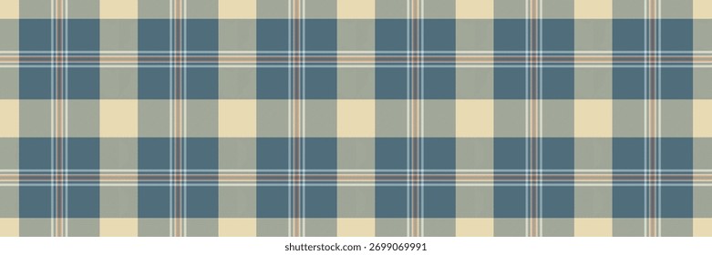 Celebre el Vector del fondo de la comprobación, tela escocesa inconsútil de la textura del descuento. Chaqueta de tela de tartán patrón textil en la paleta de colores claros y cian.