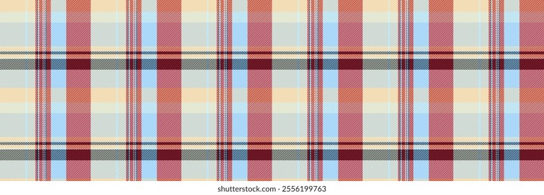 Celebrate check textile tartan, british seamless background vector. Stripped pattern texture fabric plaid in cyan and wheat colors.