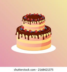 celebrate with chocolate strawberry layers cake