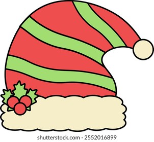 Celebrate the Christmas spirit in style! This classic red hat symbolizes the joy and warmth of the holiday season. Add a festive touch to your special day.