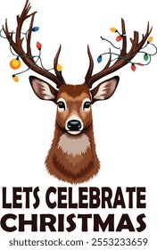Celebrate Christmas t-shirt design illustration
