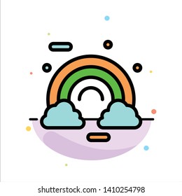 Celebrate, Cloud, Colorful, Ireland, Irish Abstract Flat Color Icon Template
