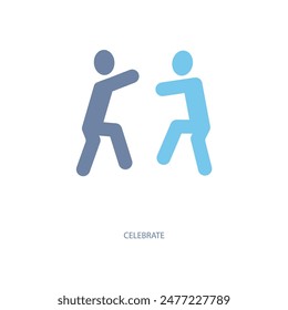 celebrate concept line icon. Simple element illustration. celebrate concept outline symbol design.