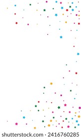 Celebrate Cosmos Vector White Background Space Wallpaper. Rainbow Shiny Universe Template. Sky Vector White Background Illustration. Color Festive Shine Banner.