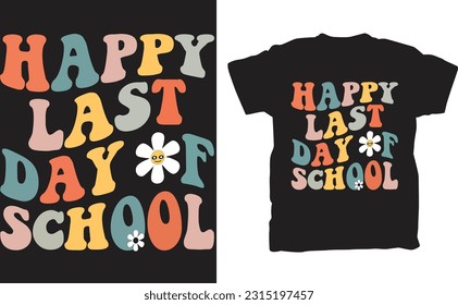 Celebrate the culmination of hard work, achievements, and memories with the "Happy Last Day of School Teacher Student Graduation" T-shirt. This special tee captures the essence of graduation day, show