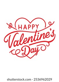 Celebrate Valentine’s Day with this "Happy Valentine’s Day" t-shirt design, perfect for festive fashion. A chic graphic that brings heartwarming holiday spirit to your wardrobe.