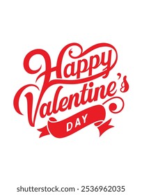 Celebrate Valentine’s Day with this "Happy Valentine’s Day" t-shirt design, perfect for festive fashion. A chic graphic that brings heartwarming holiday spirit to your wardrobe.