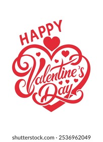 Celebrate Valentine’s Day with this "Happy Valentine’s Day" t-shirt design, perfect for festive fashion. A chic graphic that brings heartwarming holiday spirit to your wardrobe.