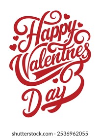 Celebrate Valentine’s Day with this "Happy Valentine’s Day" t-shirt design, perfect for festive fashion. A chic graphic that brings heartwarming holiday spirit to your wardrobe.