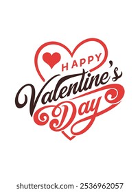 Celebrate Valentine’s Day with this "Happy Valentine’s Day" t-shirt design, perfect for festive fashion. A chic graphic that brings heartwarming holiday spirit to your wardrobe.